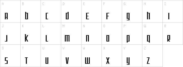 Uppercase characters