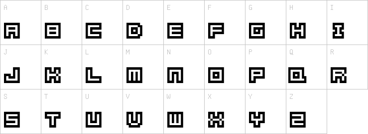 Uppercase characters