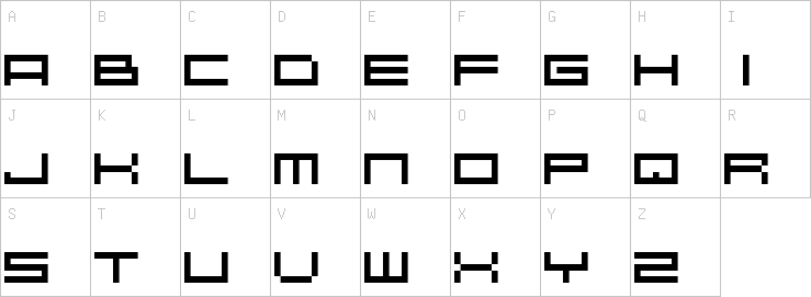 Uppercase characters