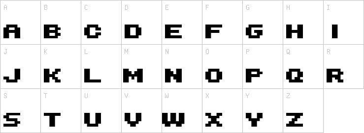 Uppercase characters