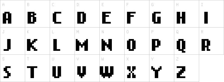 Uppercase characters