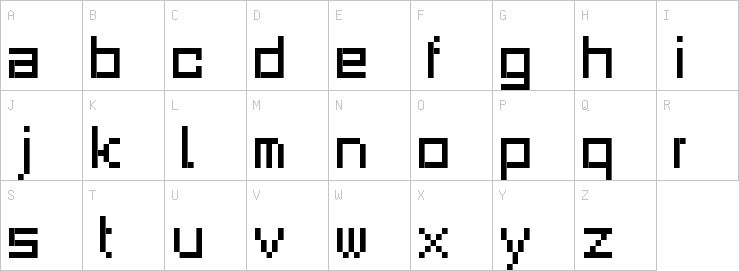 Uppercase characters