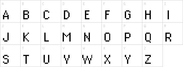 Uppercase characters