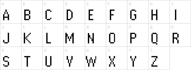 Uppercase characters