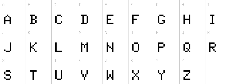 Uppercase characters