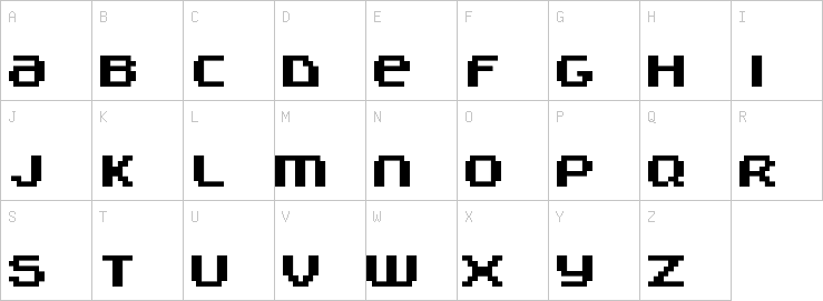 Uppercase characters