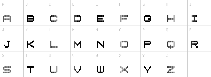 Uppercase characters