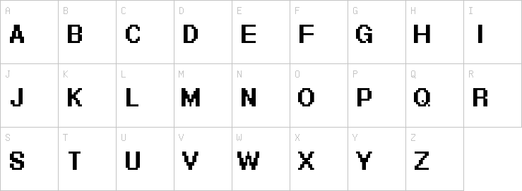 Uppercase characters