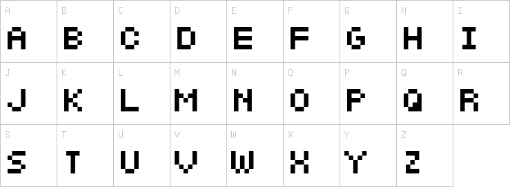 Uppercase characters