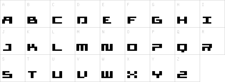 Uppercase characters