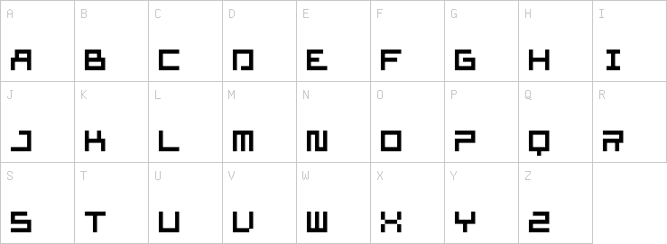 Uppercase characters