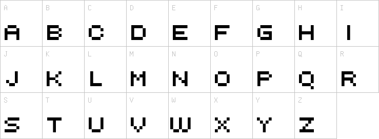 Uppercase characters