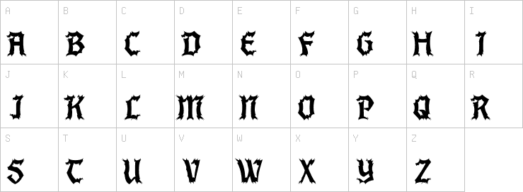 Uppercase characters