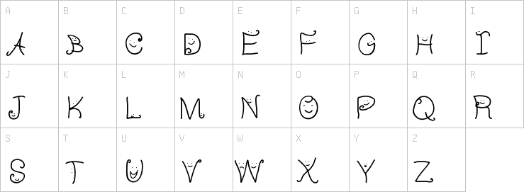 Uppercase characters