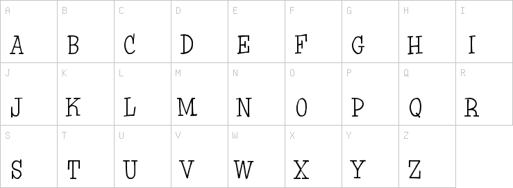 Uppercase characters