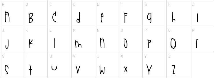 Uppercase characters