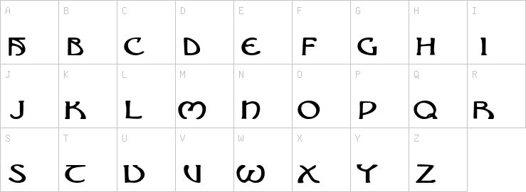 Uppercase characters