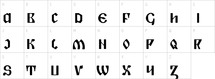 Uppercase characters