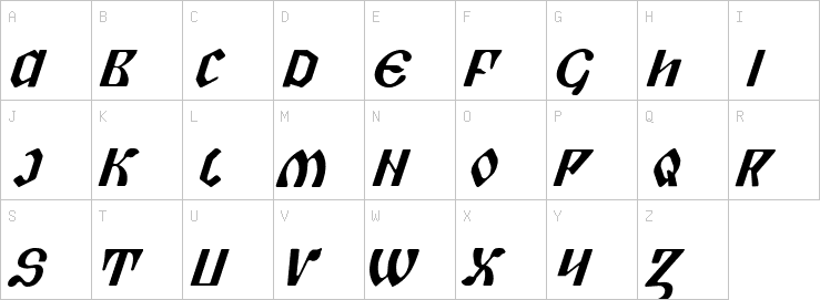 Uppercase characters