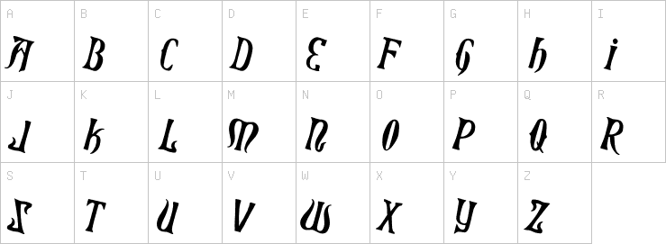 Uppercase characters