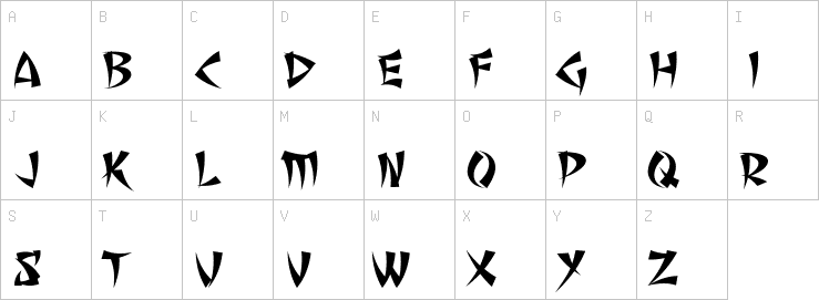 Uppercase characters