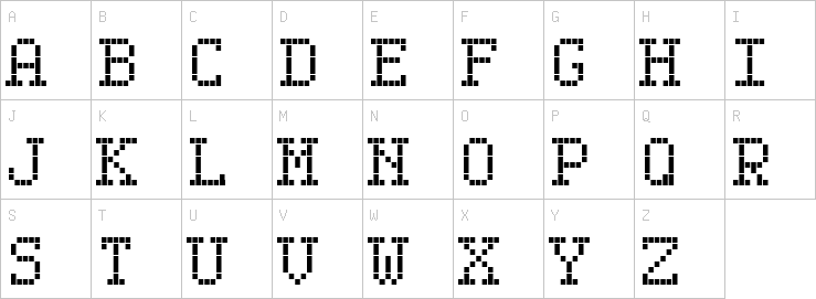 Uppercase characters