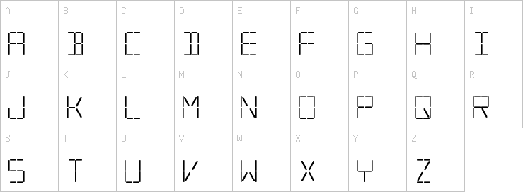 Uppercase characters