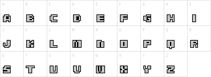 Uppercase characters