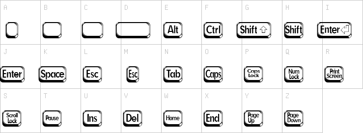 Uppercase characters