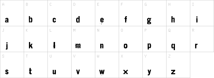 Uppercase characters