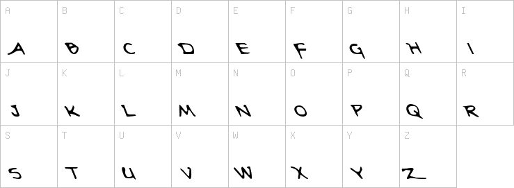 Uppercase characters