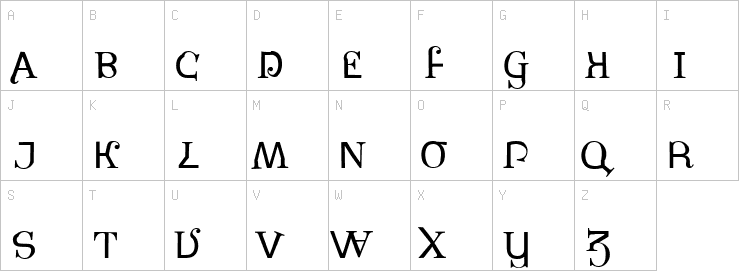 Uppercase characters