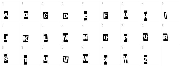 Uppercase characters