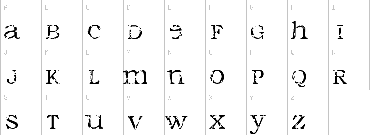 Uppercase characters