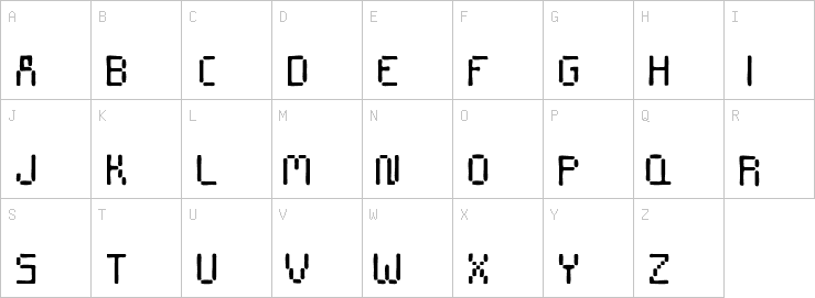 Uppercase characters