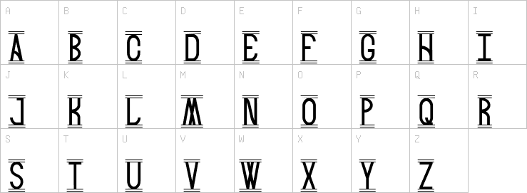 Uppercase characters