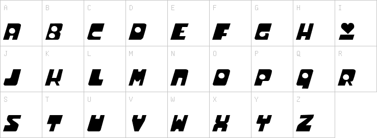 Uppercase characters