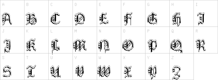 Uppercase characters