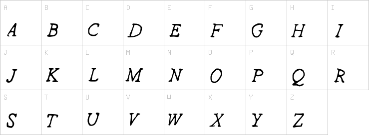 Uppercase characters