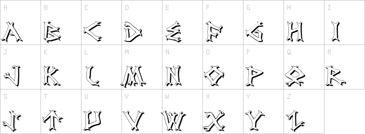 Uppercase characters