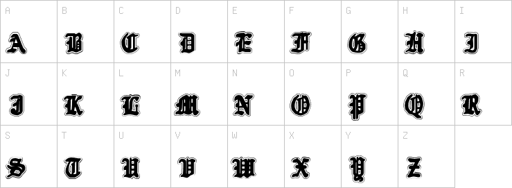 Uppercase characters