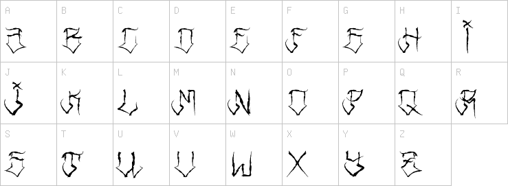 Uppercase characters