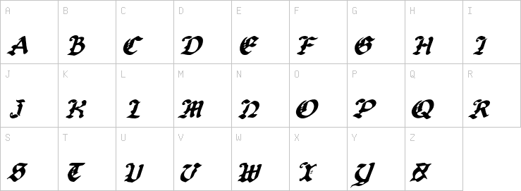 Uppercase characters