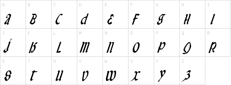 Uppercase characters