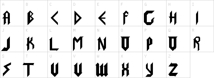 Uppercase characters