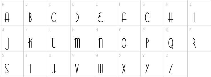 Uppercase characters