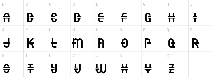 Uppercase characters