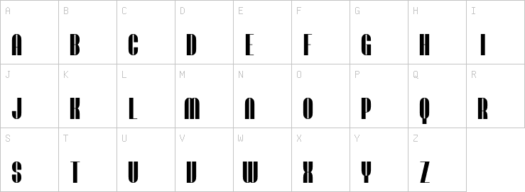 Uppercase characters