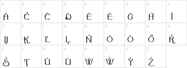 Uppercase characters