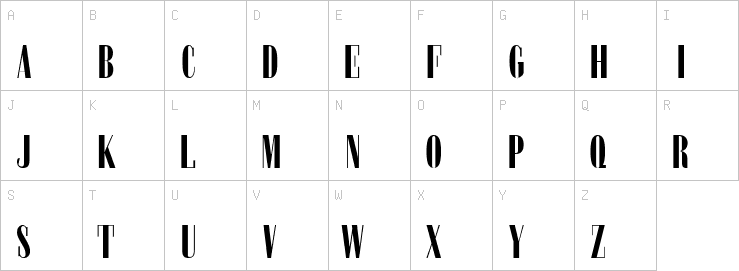 Uppercase characters